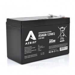 AGM ASAGM-1290F2  Black Case  12V 9.0Ah
