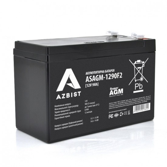AGM ASAGM-1290F2  Black Case  12V 9.0Ah фото товара