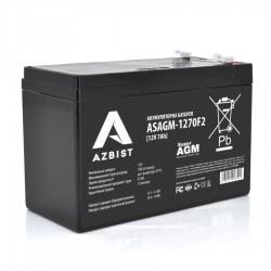 AGM ASAGM-1270F2  Black Case  12V 7.0Ah 