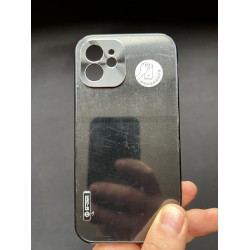 Металлический чехол на Iphone 12 черный 2000-01-2