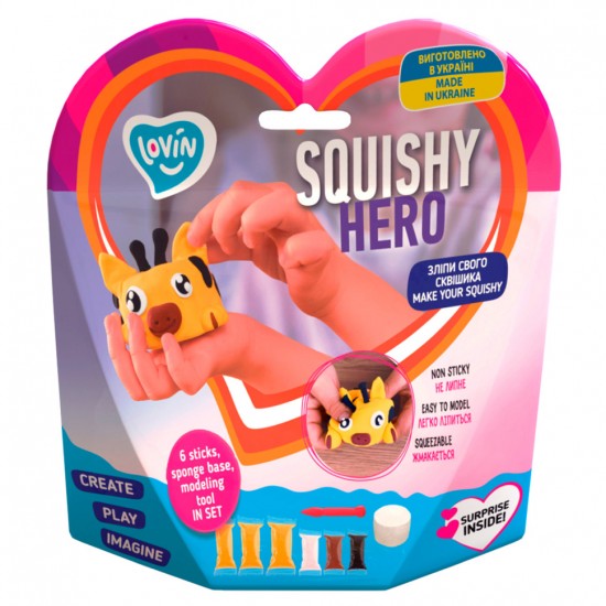 Набор для лепки с воздушным пластилином Squishy SquiRaff ТМ Lovin 70127 фото товара