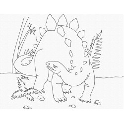 Розпис на полотні. Art Craft "Динозавр" 25х30 см 15521-AC