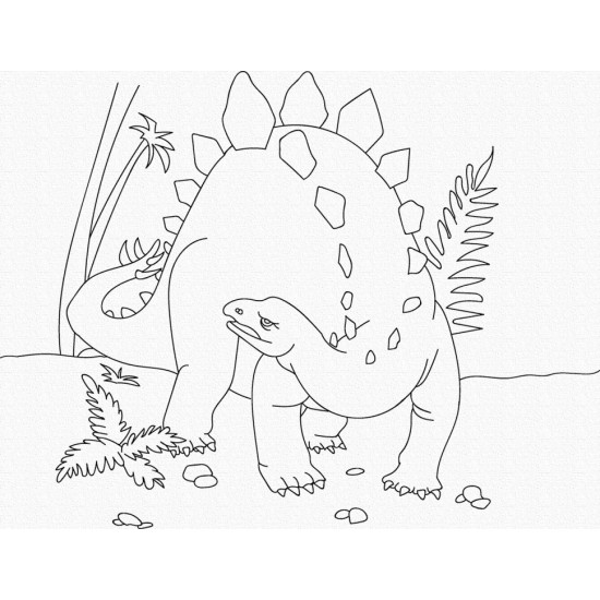 Роспись на холсте. Art Craft Динозавр 25х30 см 15521-AC фото товара