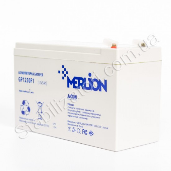 MERLION AGM GP1250F1 12 V 5 Ah фото товара