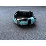 Ремешок силиконовый для Mi Band 5/6 черно-синий 2006-03-4 фото товара