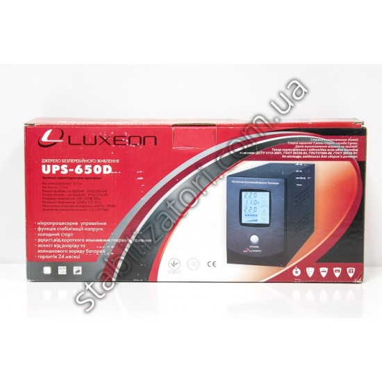 ИБП LUXEON UPS-650D фото товара