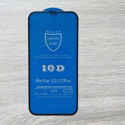 Стекло защитное 10D  на телефон IPhone 12 / 12 Pro 6,1 дюйм 2011-10-2