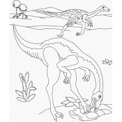 Розпис на полотні. Art Craft "Динозаври" 25х30 см 15524-AC