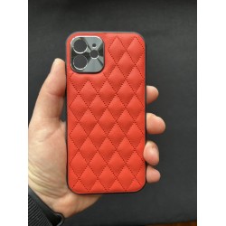 Кожаный чехол красный Iphone 12 2000-02-1