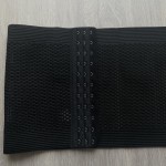 Корсет черный перфорированный на крючках широкий 334-04 фото товара