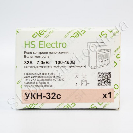 HS-Electro УКН-32с ( термозащита ) - реле напряжения фото товара