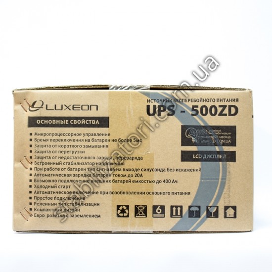 ИБП LUXEON UPS-500ZD фото товара