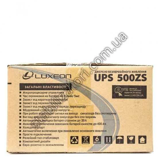 ИБП LUXEON UPS-500ZS фото товара