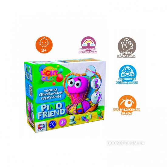 Набор легкого прыгающего пластилина Pino Friend Moon light clay 70057 фото товара