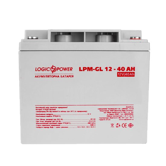 LogicPower LPM-GL 12 - 40 AH фото товара