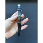 Ремешок силиконовый фактурный Xiaomi Mi Band 3/4 черный 2006-06-4 фото товара