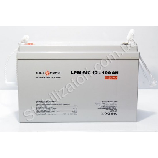 LogicPower LPM-MG 12V 100AH фото товара