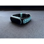 Ремешок силиконовый для Mi Band 5/6 черно-синий 2006-03-4 фото товара