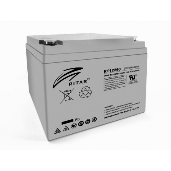 RITAR RT12260, 12V 26.0Ah фото товара