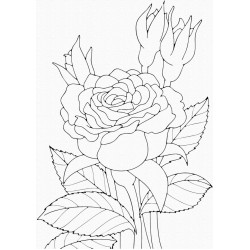 Розпис на полотні. Art Craft "Роза"25х30 см 15505-AC