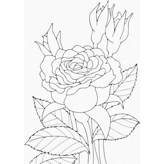Роспись на холсте. Art Craft Роза 25х30 см 15505-AC фото товара