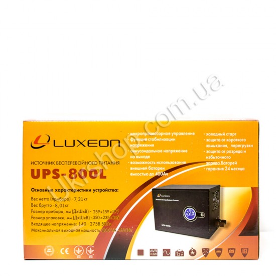 ИБП LUXEON UPS-800L фото товара