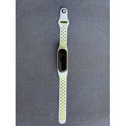 Ремешок силиконовый для часов Xiaomi Mi Band 3/4 серо-зеленый 2006-02-5