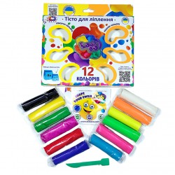 Набір тіста для ліплення TM Lovin'Do Асорті 12 кольорів Colorful Boom-УКР 41015