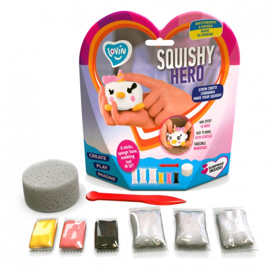 Набор для лепки с воздушным пластилином Squishy Teency-Weensy ТМ Lovin 70129 фото товара