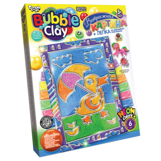 Набор для творчества Витражная картина Bubble Clay BBC-02 (Уточка) фото товара