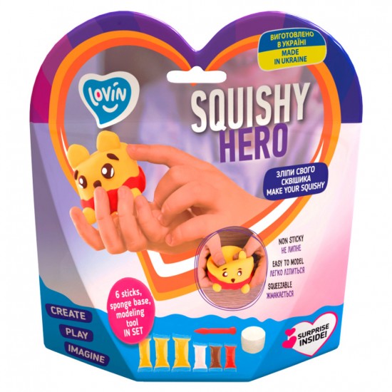 Набор для лепки с воздушным пластилином Squishy Squiny Pooh ТМ Lovin 70128 фото товара