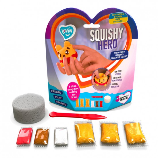 Набор для лепки с воздушным пластилином Squishy Squiny Pooh ТМ Lovin 70128 фото товара