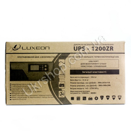 ИБП LUXEON UPS-1200ZR фото товара