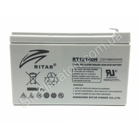 RITAR RT12140H, 12V 14.0Ah фото товара