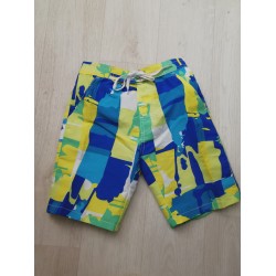 Пляжні шорти дитячі синьо-зелені - 157-01-1