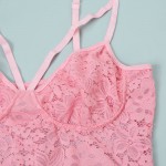 Комплект мини платье и плавки розовый 336-22 фото товара