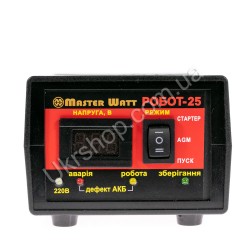 Пуско-Зарядний пристрій РОБОТ-25 Master Watt 2 - 400 А*ч Цифрова індикація